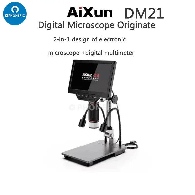 DM201M 16MP HDMI Industrial LCD Digital Microscope With Multimeter - Image 2