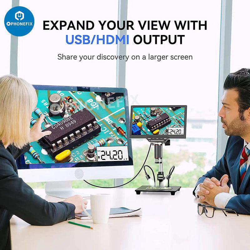 DM201M 16MP HDMI Industrial LCD Digital Microscope With Multimeter - Image 3