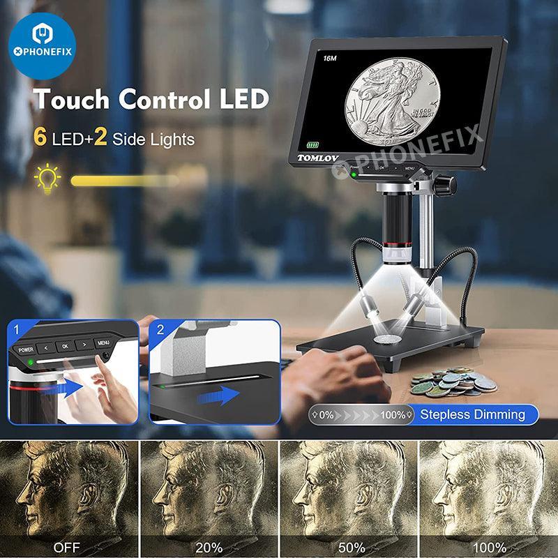 DM201M 16MP HDMI Industrial LCD Digital Microscope With Multimeter - Image 6