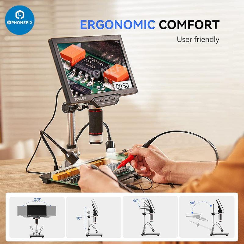 DM201M 16MP HDMI Industrial LCD Digital Microscope With Multimeter - Image 7