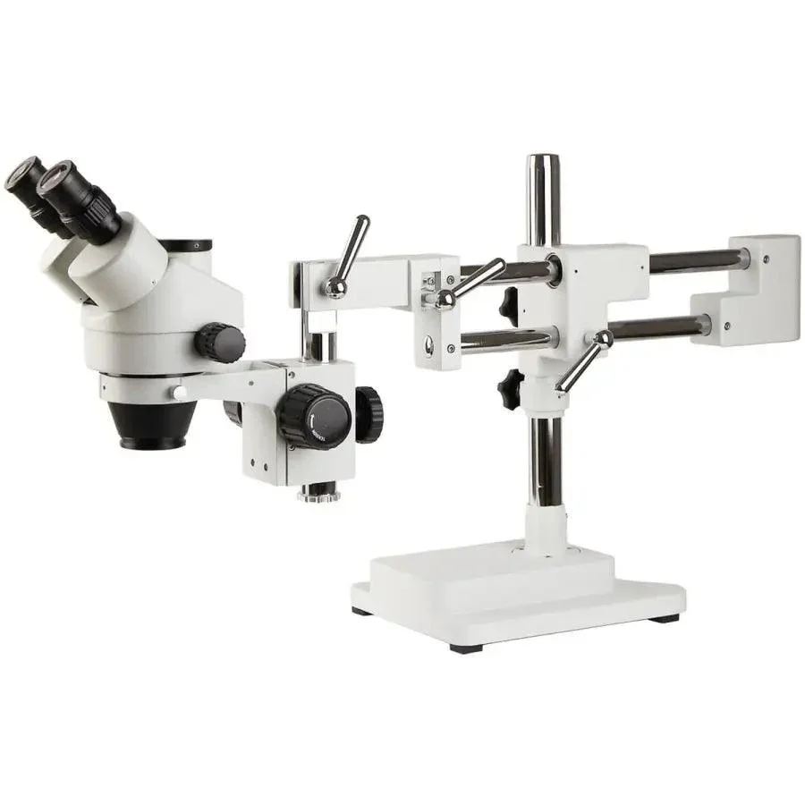 Double-Arm Boom Stereo Zoom Trinocular Microscope PCB Soldering - Image 4