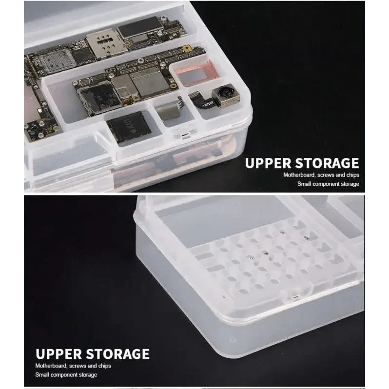 Double-layer PVC Component Storage Box for Phone IC Repair Parts - Image 2