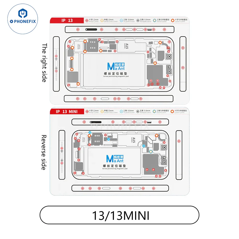 Double-sided Screw Positioning Magnetic Pad For iPhone X-15 Series - Image 13