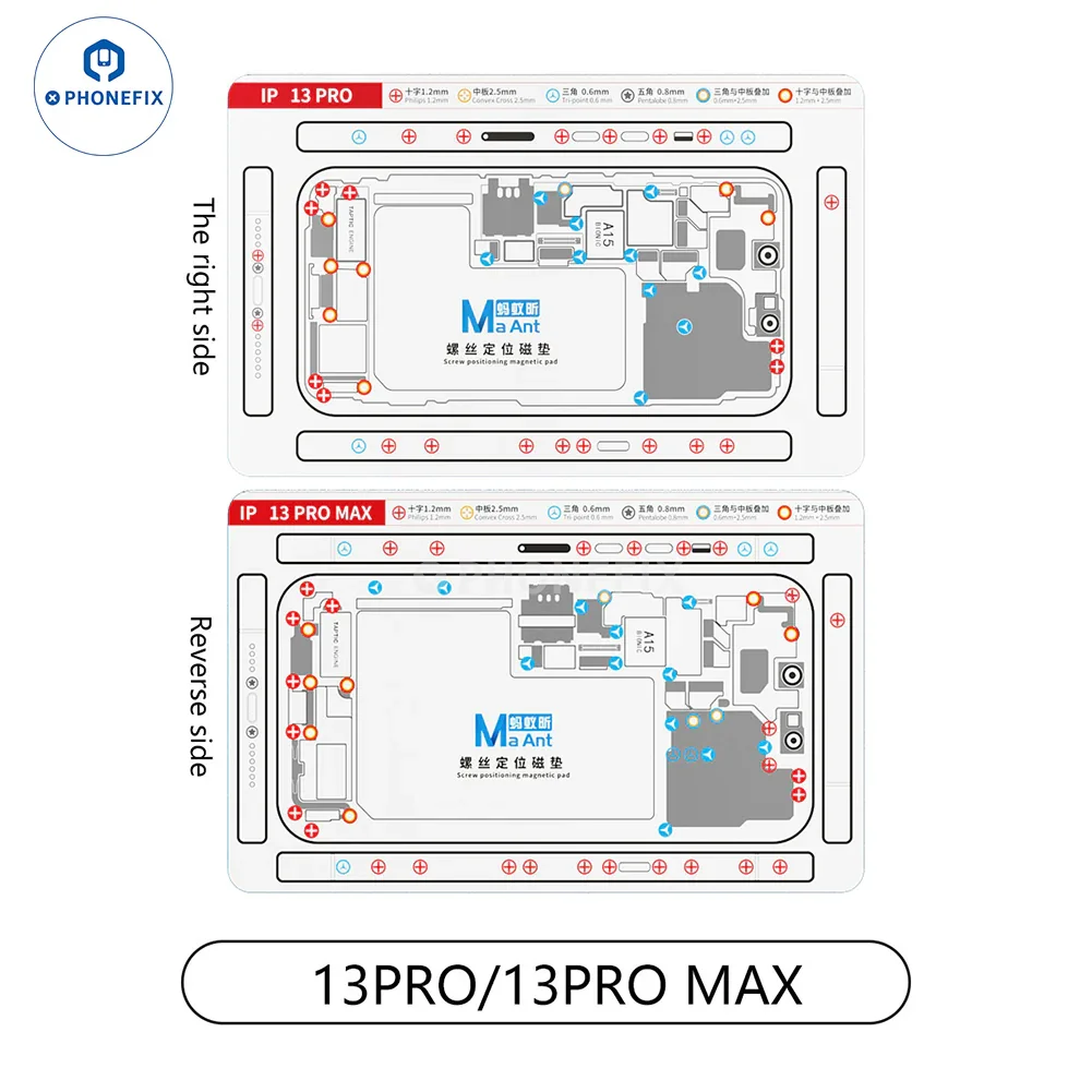 Double-sided Screw Positioning Magnetic Pad For iPhone X-15 Series - Image 14