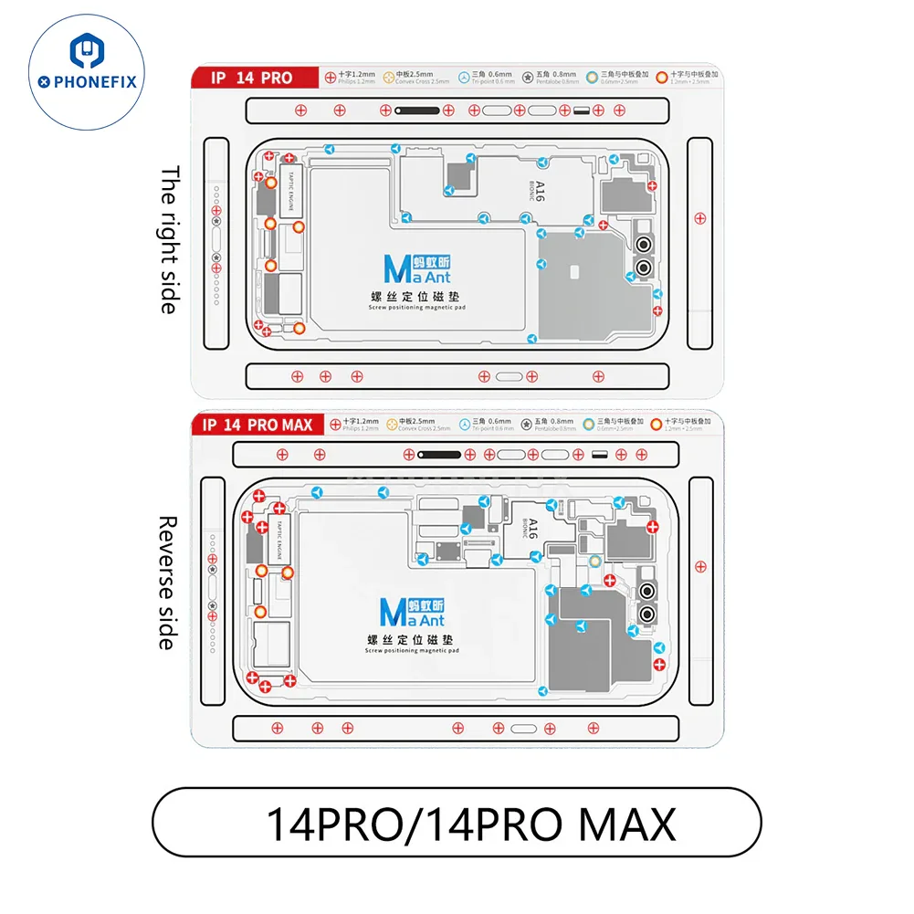 Double-sided Screw Positioning Magnetic Pad For iPhone X-15 Series - Image 16