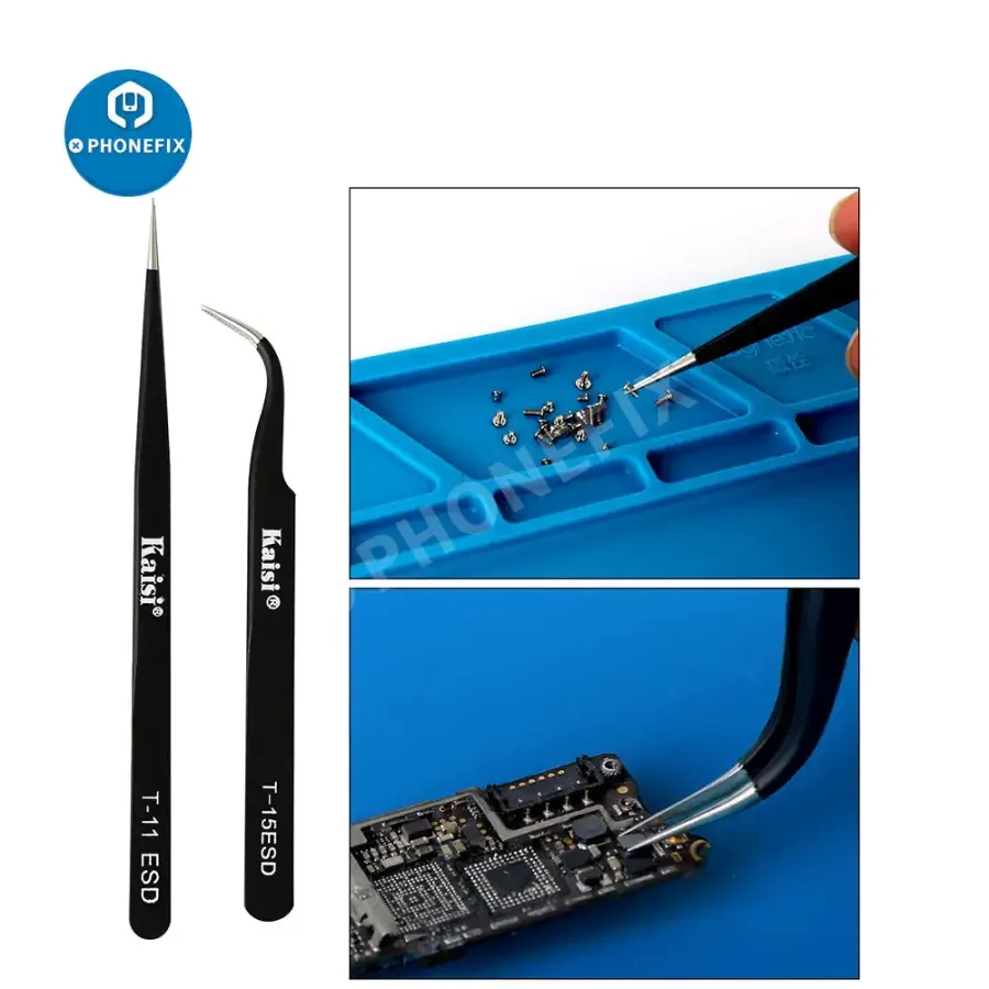 Double Sided Soldering Assist Aid Repair Tool With 2 Precision Tweezers - Image 4
