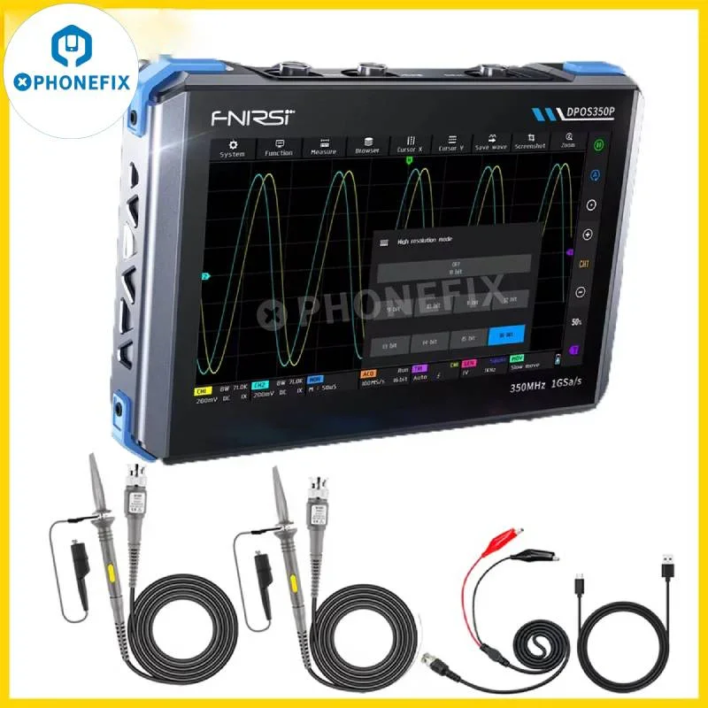 DPOS350P 4in1 Tablet Oscilloscope 350MHz Signal Generator - Image 6