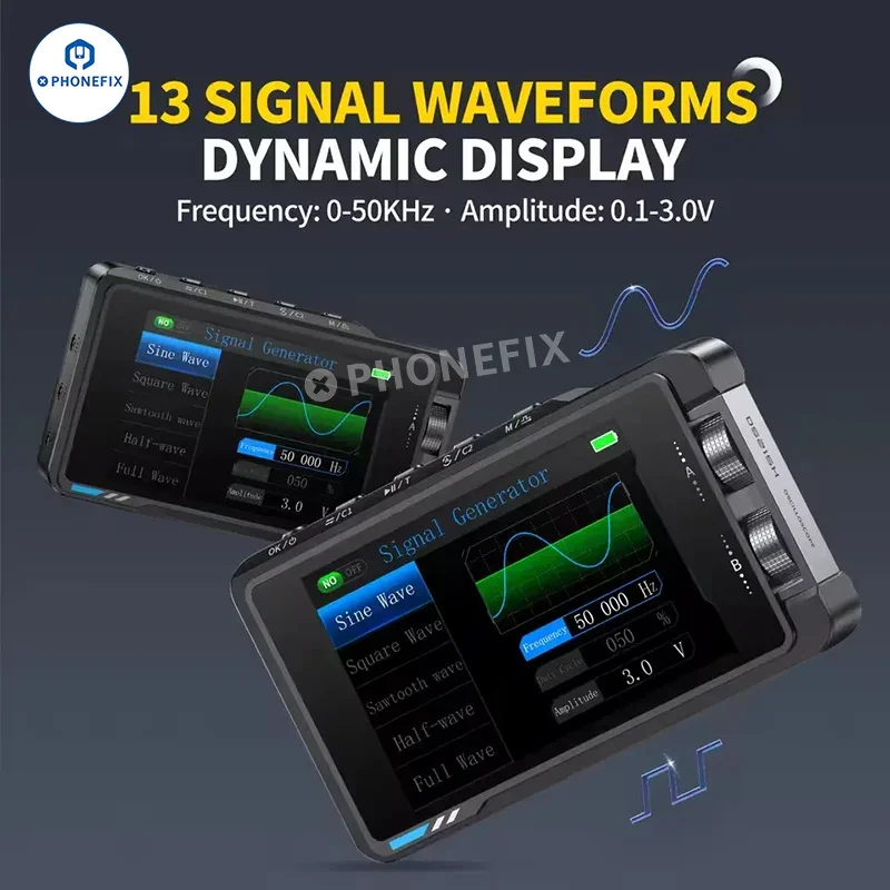 DS215H Mini Oscilloscope 2in1 Dual Channel Signal Generator - Image 5