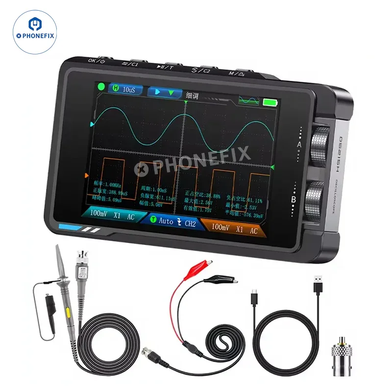 DS215H Mini Oscilloscope 2in1 Dual Channel Signal Generator - Image 7