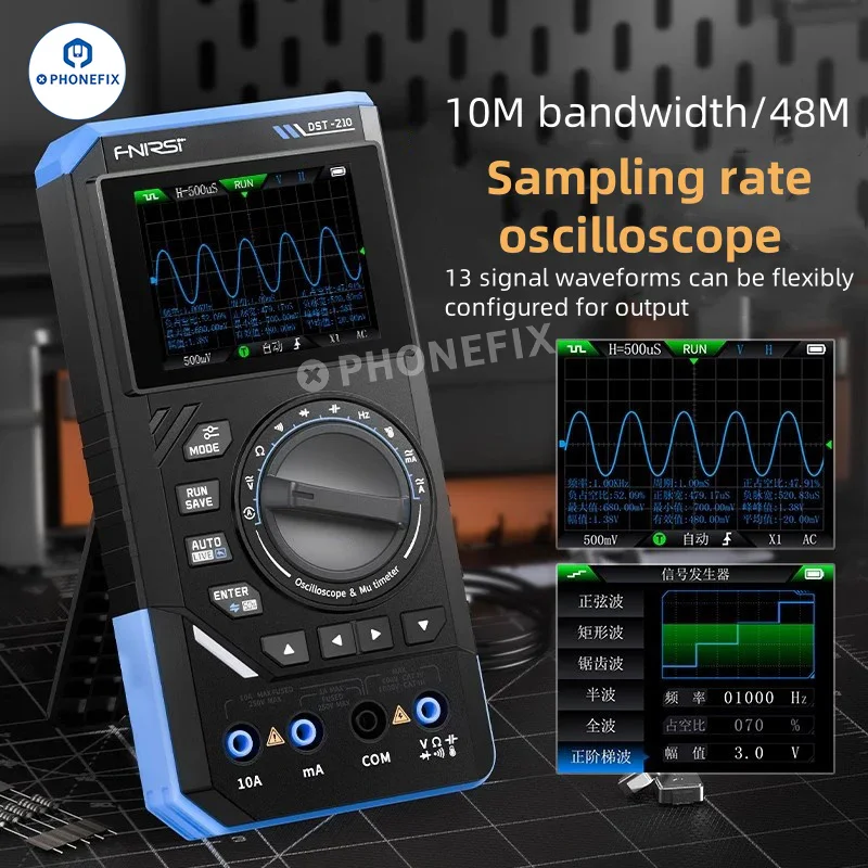 DST210 DST201 Multimeter Oscilloscope Signal Generator 3in1 - Image 2