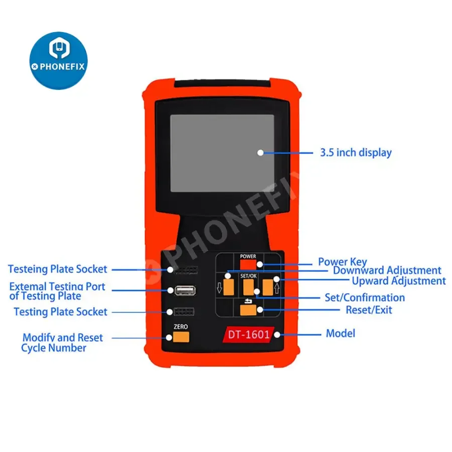DT-1601 Battery Tester Digital Analyzer For iPhone Battery property detection - Image 5