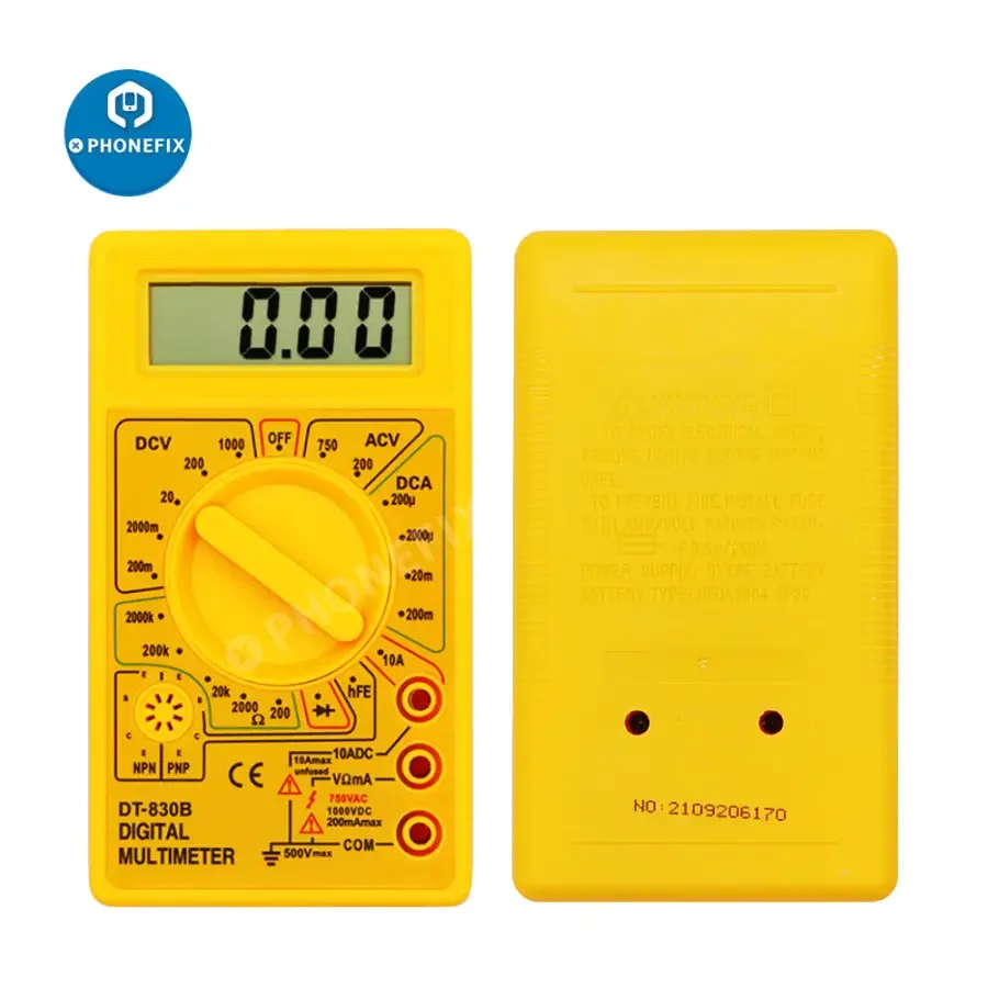 DT830B Digital Multimeter LCD Voltmeter Ammeter Ohm Tester - Image 2