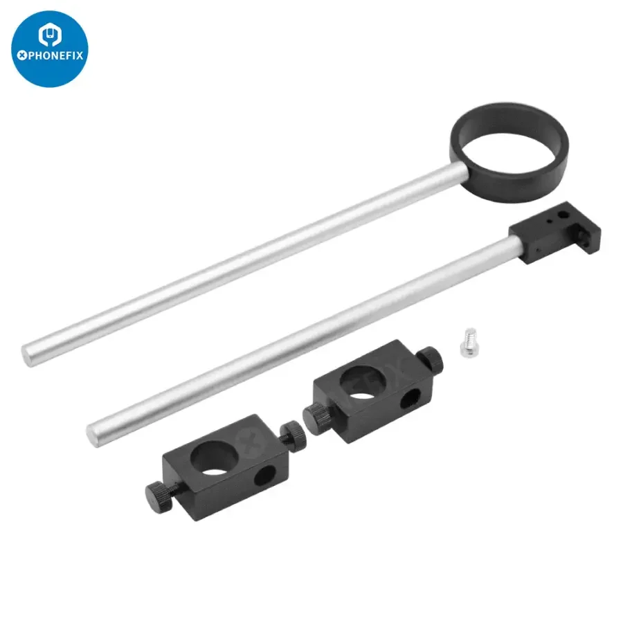 Dual Arm Boom Stand Adjustable Metal Holder Set For Microscope Camera - Image 16