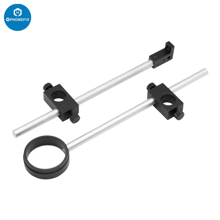 Dual Arm Boom Stand Adjustable Metal Holder Set For Microscope Camera - Image 18