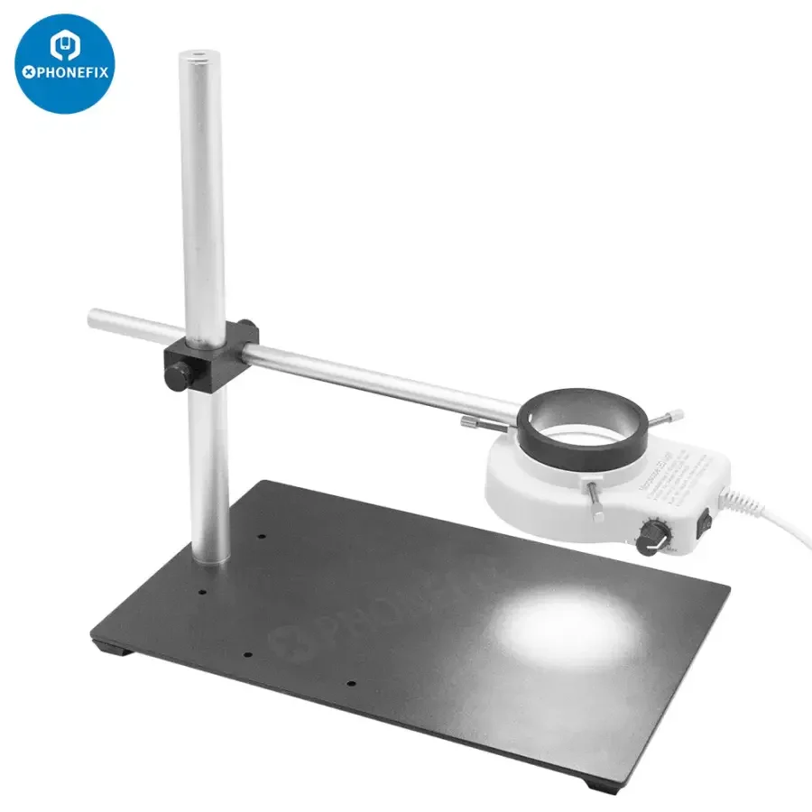 Dual Arm Boom Stand Adjustable Metal Holder Set For Microscope Camera - Image 21