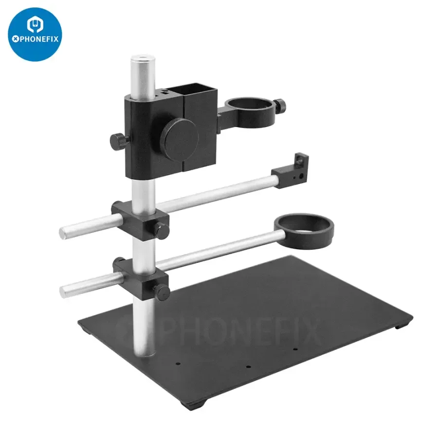 Dual Arm Boom Stand Adjustable Metal Holder Set For Microscope Camera - Image 27