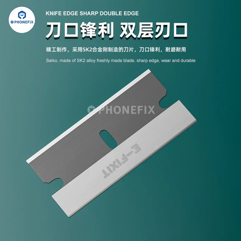 E-Fixit BRD009 Black Blade Single-Sided Blade For iPhone Repair - Image 6