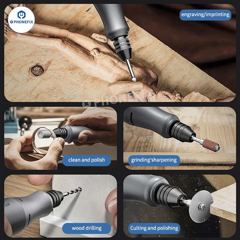 E288-02 Mini Electric Handheld Grinding Machine IC Polishing Pen - Image 3