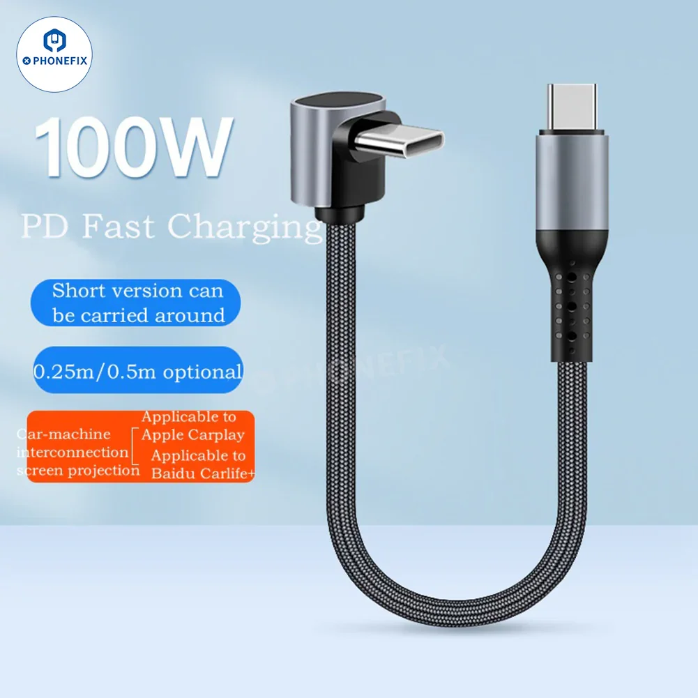 Elbow PD Fast Charging Data Cable Type-C Lightning for Mobile Phone - Image 2
