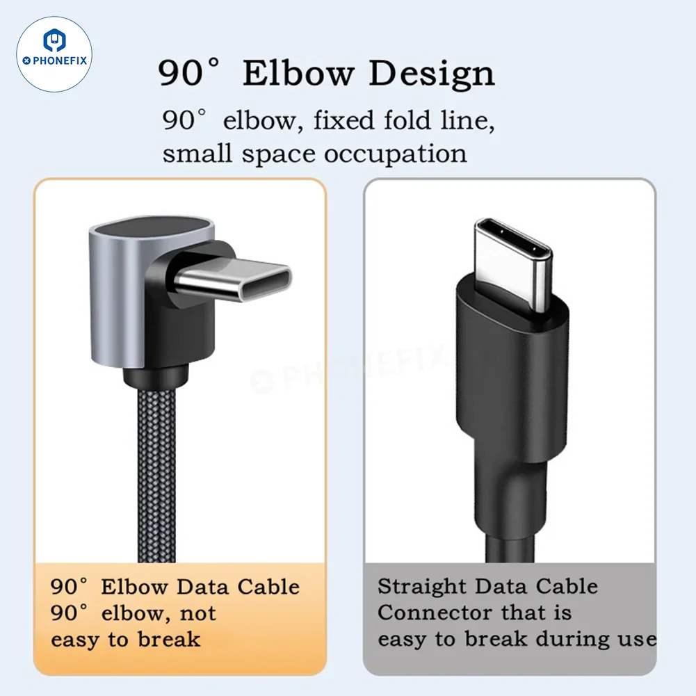 Elbow PD Fast Charging Data Cable Type-C Lightning for Mobile Phone - Image 4