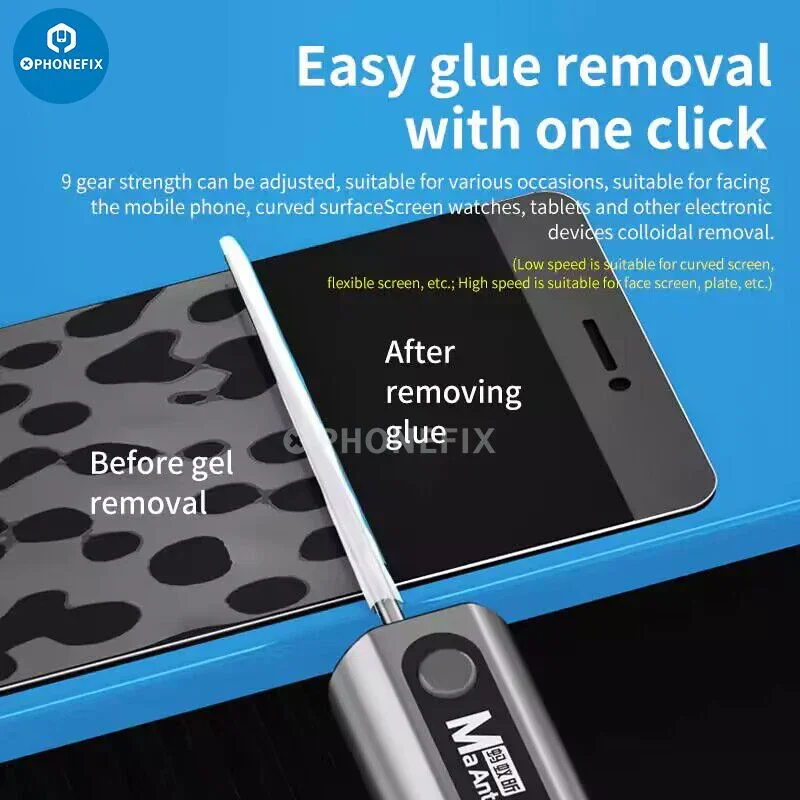 Electric Glue Remover Pen Screen OCA Adhesive Cleaning Tool - Image 9