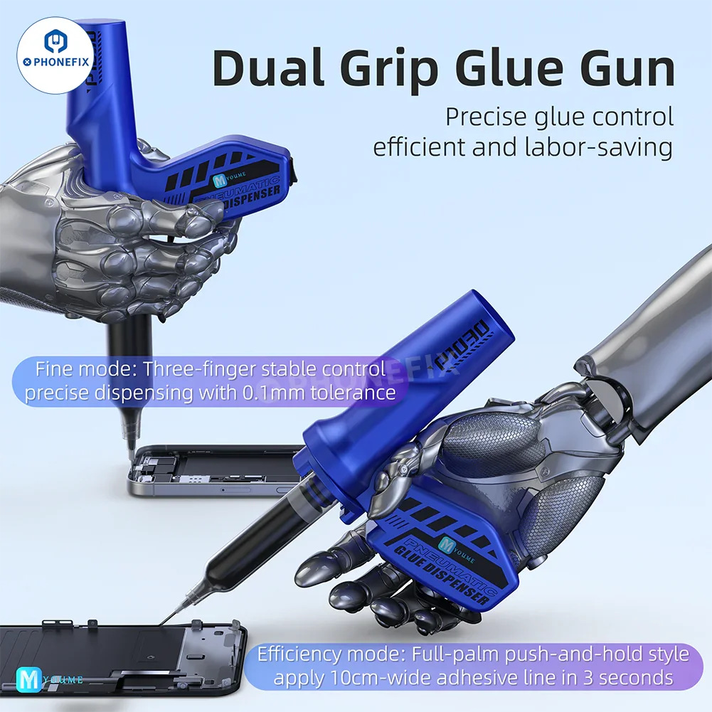 Electric Pneumatic Glue Gun Dual Grip Paste Dispenser for Phone Repair - Image 7