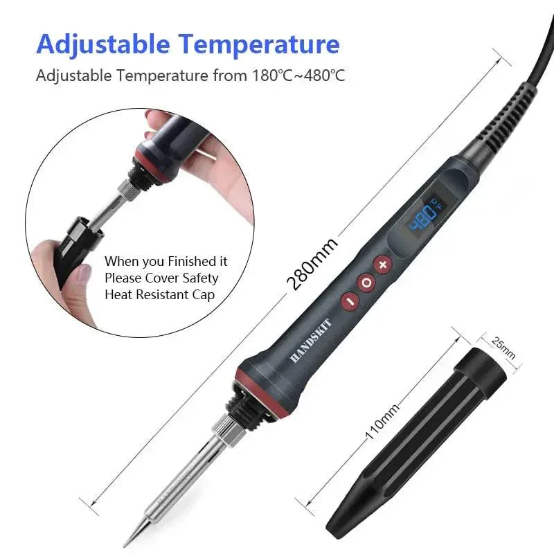 Electric Soldering Iron 90W Adjsutable Temperature Welding Tools - Image 3