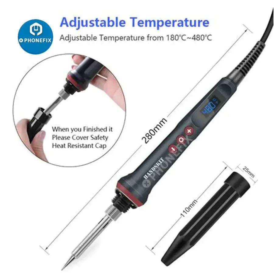 Electric Soldering Iron 90W Adjsutable Temperature Welding Tools - Image 5