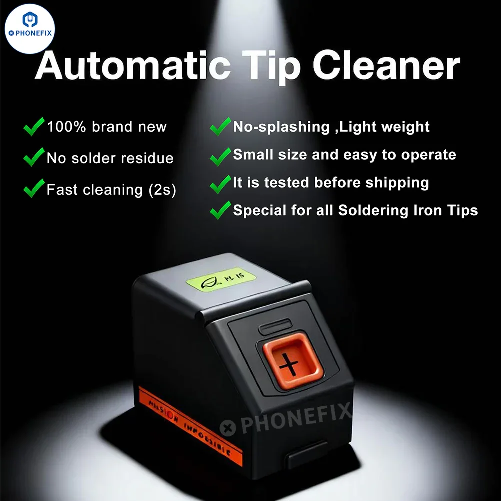 Electric Soldering Tip Cleaner Automatic Cleaning Iron Head Tin Paste - Image 7