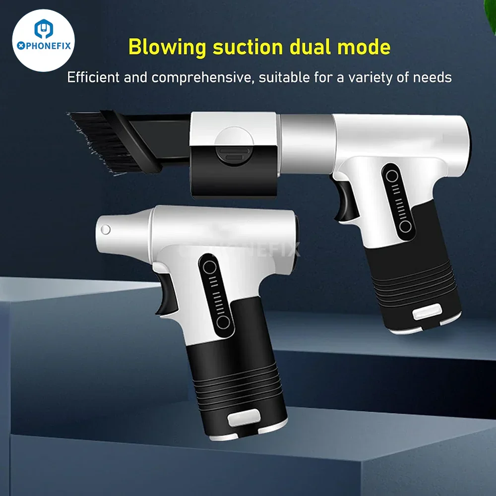 Electric Turbofan Handheld Blowing Suction Dust Removal Cooling Fan - Image 2