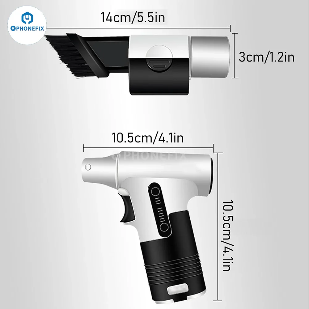 Electric Turbofan Handheld Blowing Suction Dust Removal Cooling Fan - Image 6