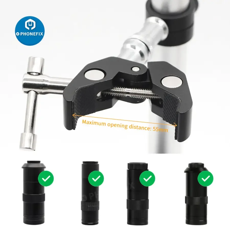 Electron Microscope Holder Stand Base Super Clamp Webcam Bracket - Image 5