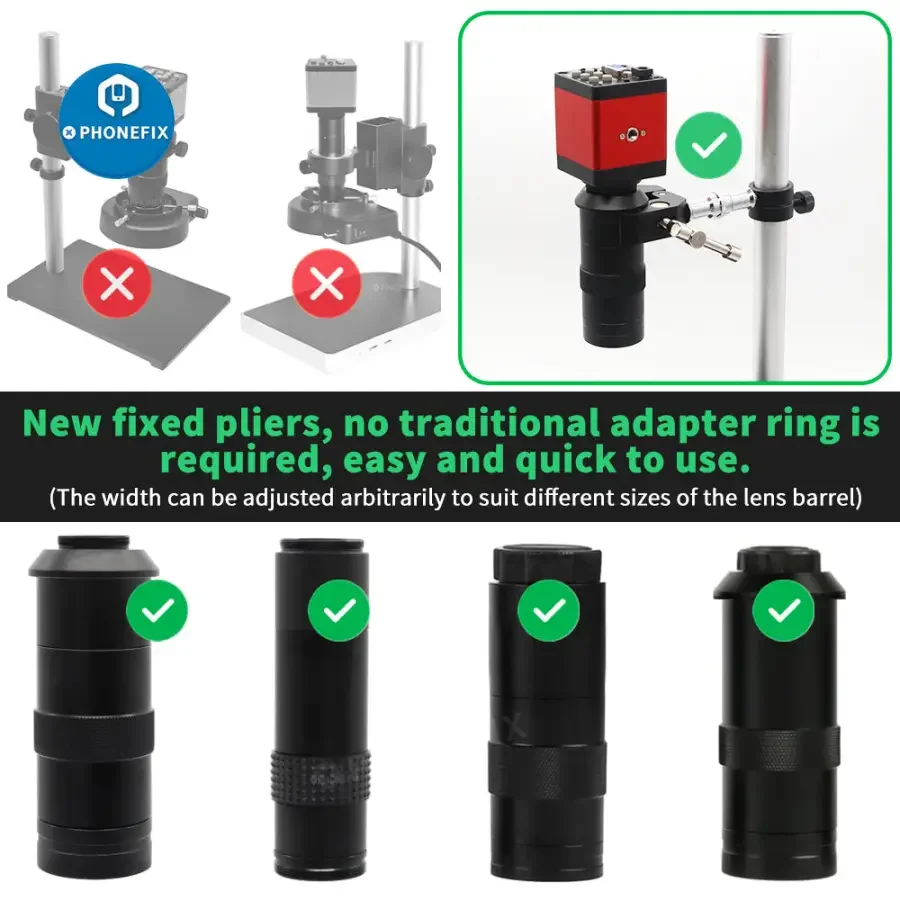 Electron Microscope Holder Stand Base Super Clamp Webcam Bracket - Image 6