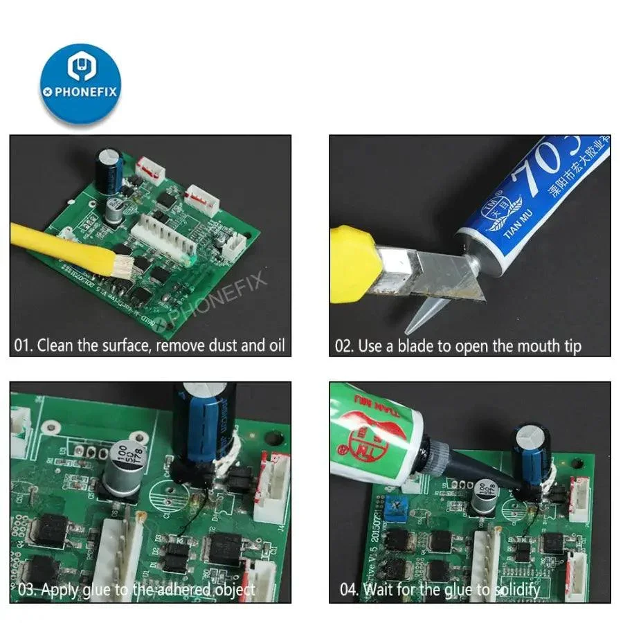 Electronic Industrial Silicone Rubber Sealing Glue Sealant Adhesive - Image 5