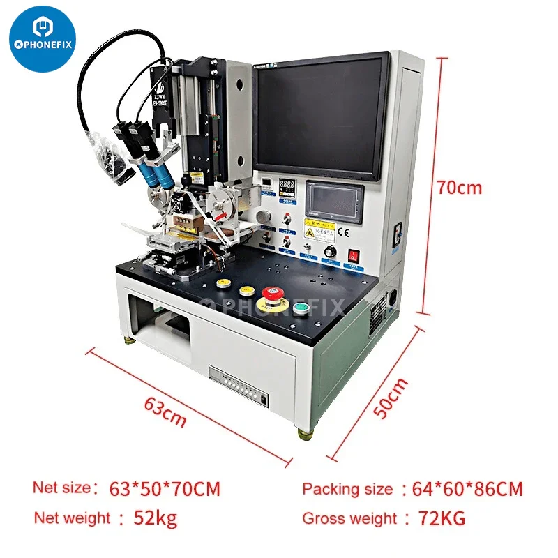 EN-580SE Flex Cable Bonding Machine Phone LCD Repair Tool - Image 4