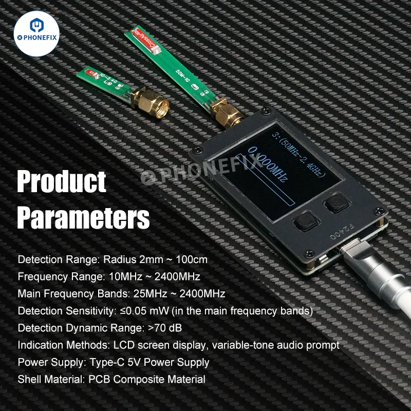 F2400 Signal Frequency Tester for Phone/BlueTooth/WiFi/Car Key Repair - Image 5