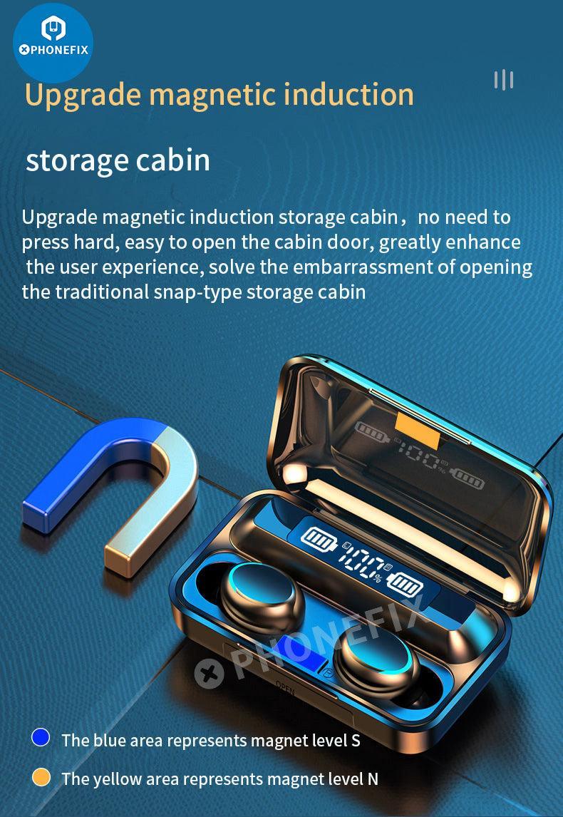 F9-5C Wireless Bluetooth Earphones Noise Reduction Earbuds With LED - Image 13