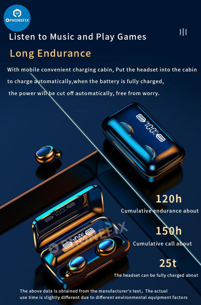 F9-5C Wireless Bluetooth Earphones Noise Reduction Earbuds With LED - Image 21