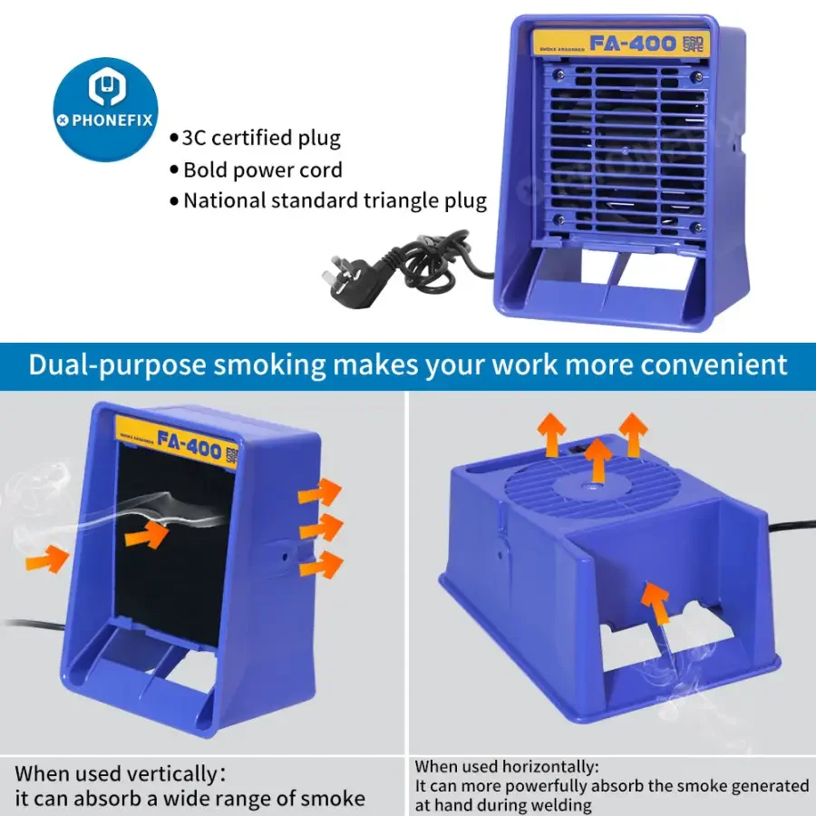 FA-400 Fume Extractor With 10 Pcs Free Activated Carbon Filter Sponge - Image 8