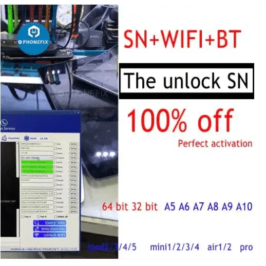 Fix iPad Activation Error Unlock Serial Number SN With BT WF Address - Image 8