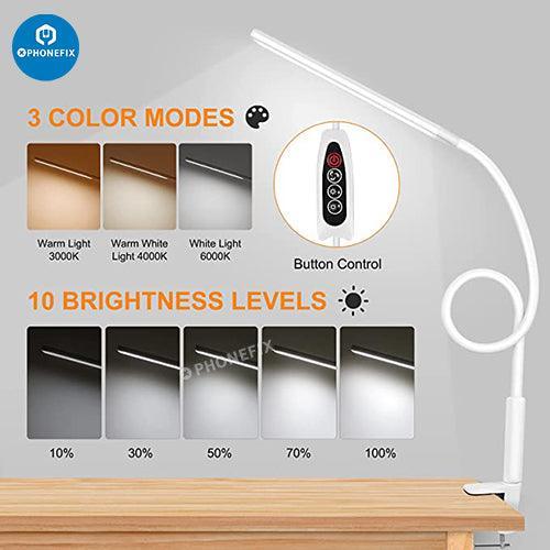 Flexible LED Desk Lamp With 3 Lightning Modes For Phone Repair - Image 2