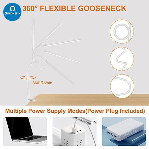 Flexible LED Desk Lamp With 3 Lightning Modes For Phone Repair - Image 6