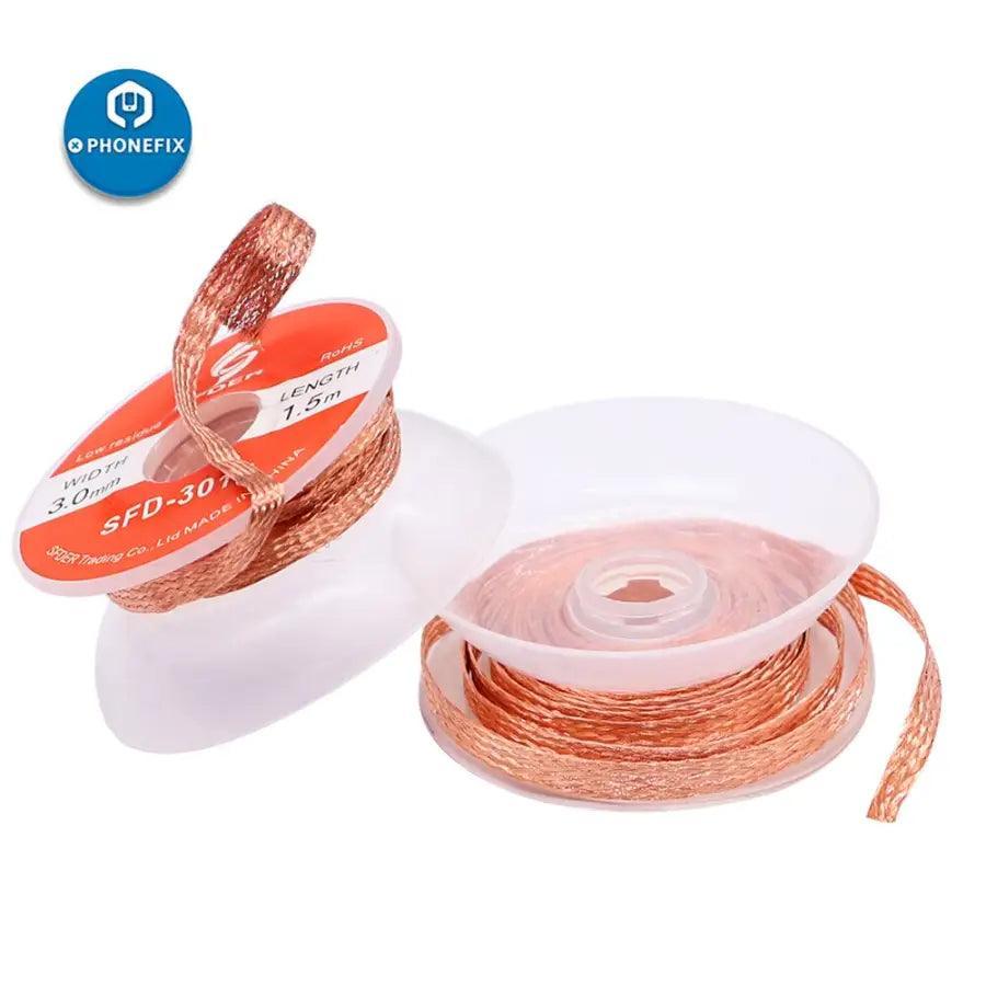 Flux Desoldering Braid Solder Remover Pure Copper Absorption Wire - Image 14