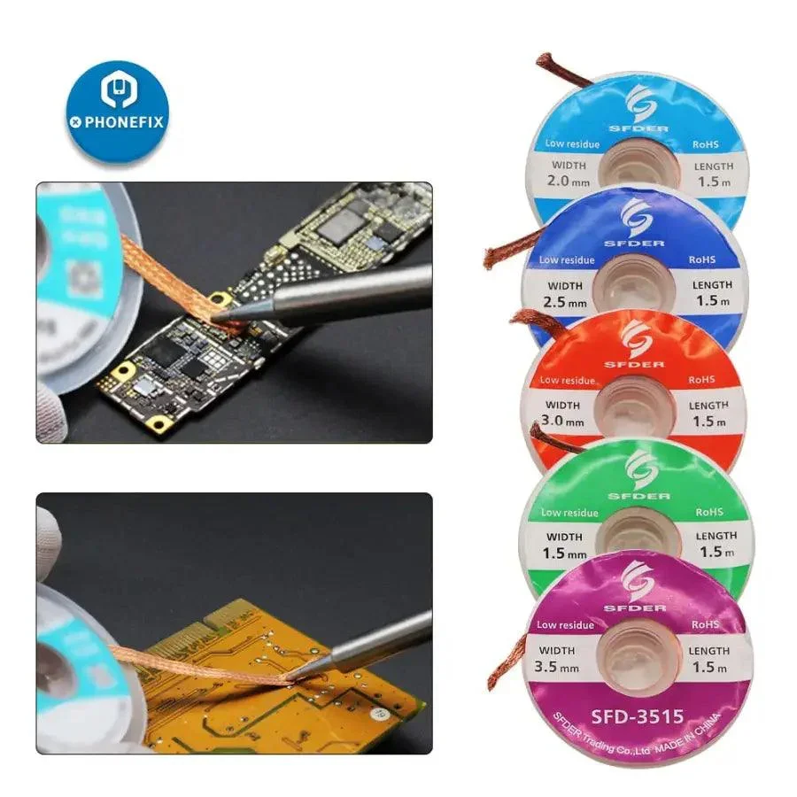 Flux Desoldering Braid Solder Remover Pure Copper Absorption Wire - Image 4