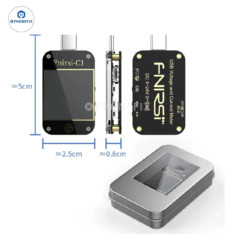 FNB38 FNIRSI-C1 USB Tester Voltage Ammeter Fast Charging Protocol Test - Image 11