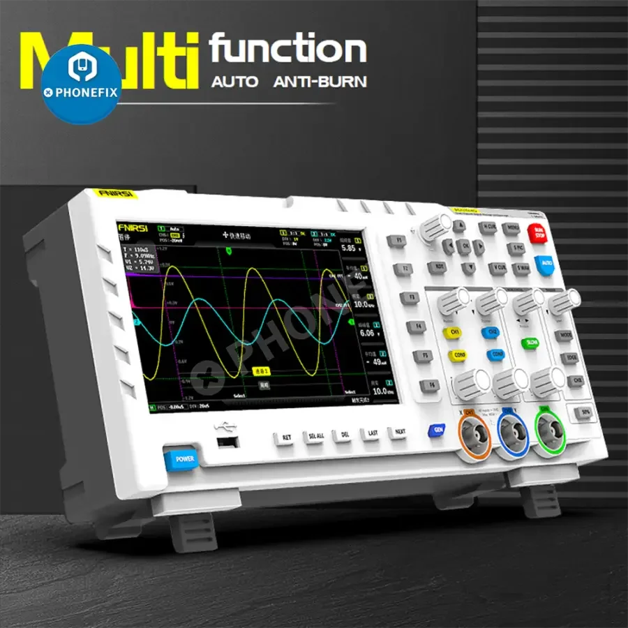 FNIRSI-1014D Digital Oscilloscope Dual Channel Input Signal Generator - Image 3