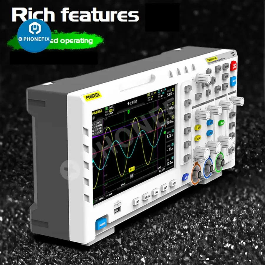 FNIRSI-1014D Digital Oscilloscope Dual Channel Input Signal Generator - Image 4