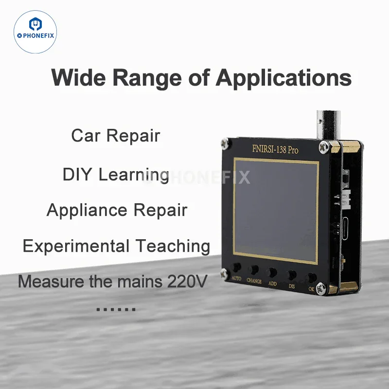 FNIRSI 138PRO Mini Digital Handheld Oscilloscope With 10x Probe - Image 4