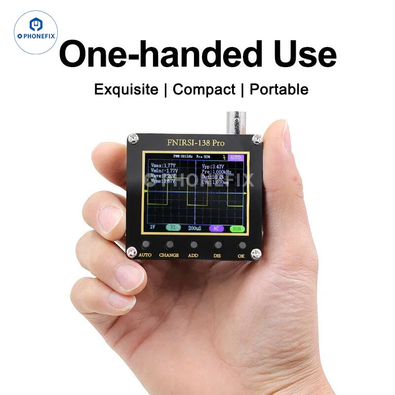FNIRSI 138PRO Mini Digital Handheld Oscilloscope With 10x Probe - Image 5
