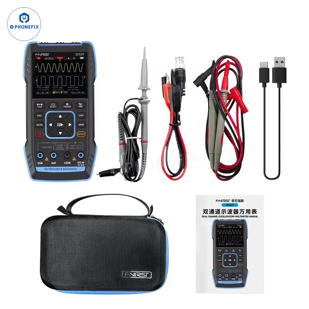 FNIRSI 2C23T 2C53T Portable Digital Multimeter 3 In 1 Signal Generator - Image 12